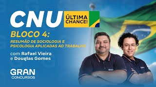 Concurso Nacional Unificado(CNU) - Bloco 4: Resumão de Sociologia e Psicologia aplicadas ao trabalho