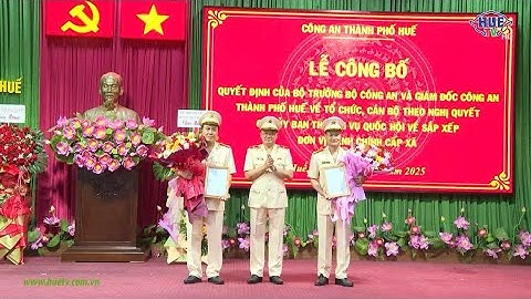 Công bố quyết định của Bộ trưởng Bộ công an về công tác cán bộ