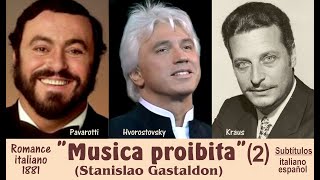 Canción-romance &quot;Musica proibita&quot; (2), 1881, Pavarotti-Hvorostovsky-Kraus Subts. italiano-español HD