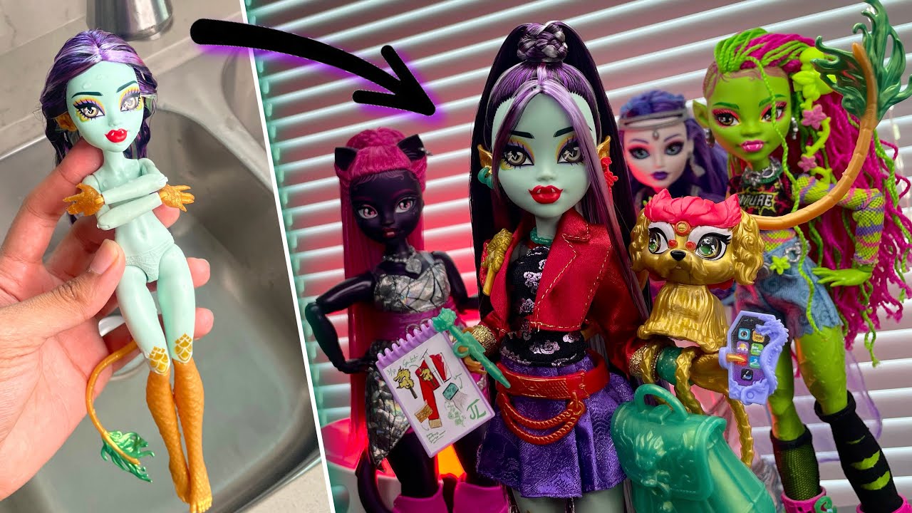 ДЖИНАФАЙР ВЕРНУЛАСЬ!! 🐉❤️ Распаковка, рестайлинг и обзор Monster High G3 Jinafire Long