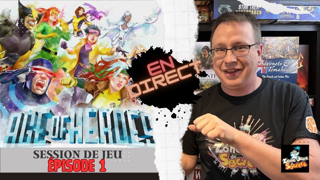 Session de jeu en direct de Marvel Age of Heroes - Épisode 1