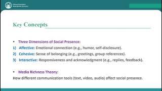 Social Presence Theory