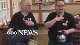 Waitresses receive $1,400 tip from charitable group l ABC News