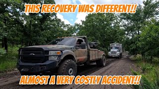 INCHES AWAY FROM DISASTER!! Come with me as I recover this trash truck from a DISASTER! #heavyrescue