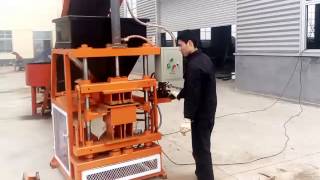 Semi automatic interlocking brick making machine