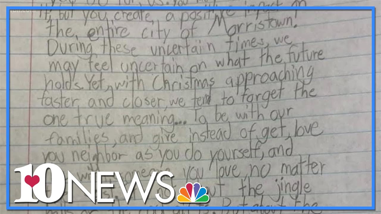 Hamblen County students deliver letters to health department employees