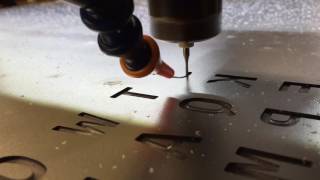 CNC cutting word clock letters