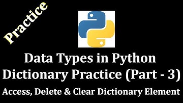 Data Types in Python Dictionary Practice Part 3 (Access, Delete & Clear Dictionary) @LearnWithMrRJ