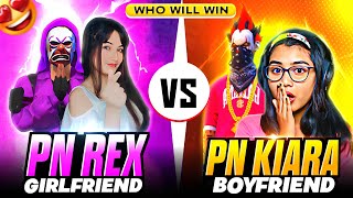 PN REX GIRLFRIEND VS KIARA BOYFRIEND 😲 2 VS 2 Clash Battle || Garena Free Fire ❤️