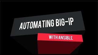 Automating F5 BIG-IP with Ansible Webinar screenshot 5