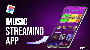 Tutorial: Music streaming mobile app in figma -  (Day 11, UI design challenge)