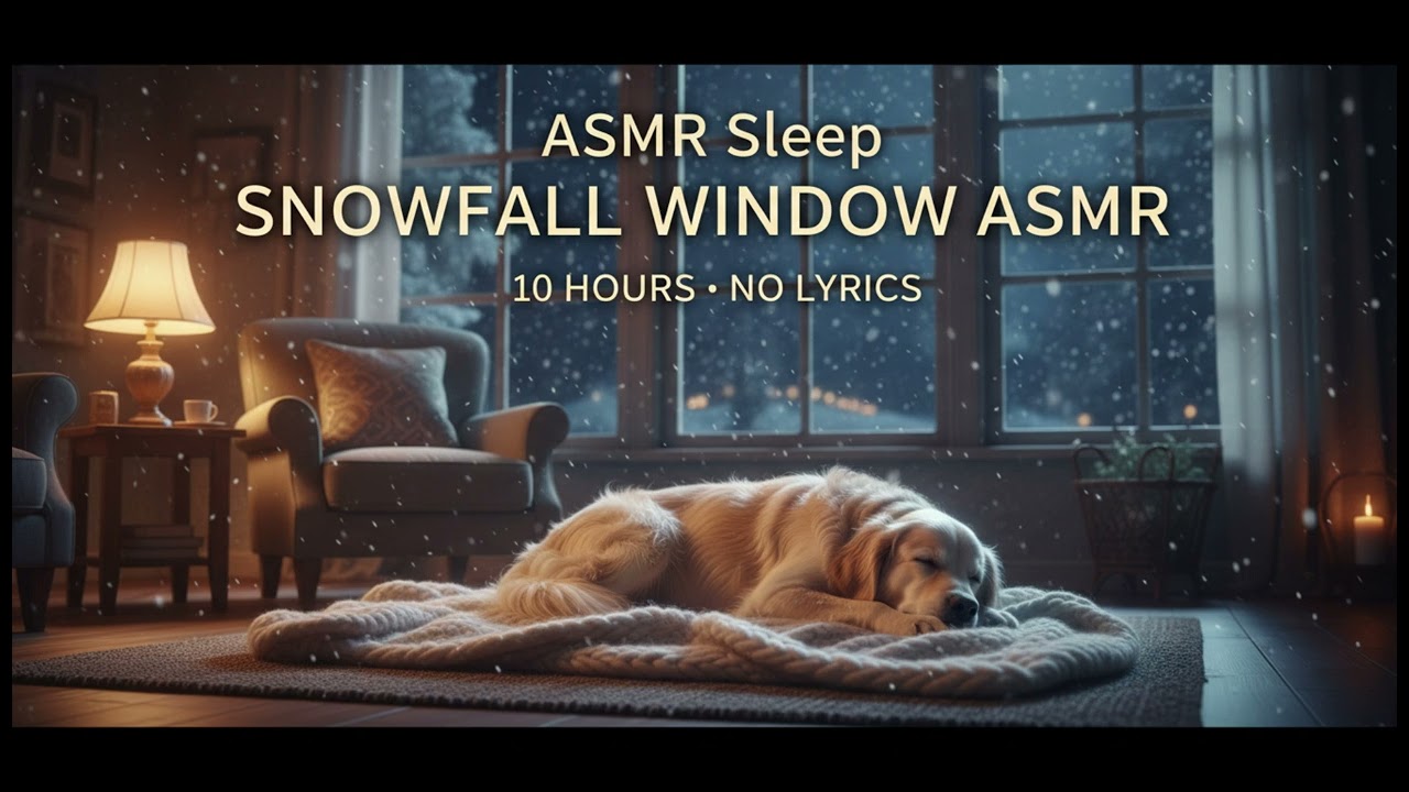 눈 내리는 창가 ASMR 수면 음악 ❄️ | Snowfall Window ASMR Sleep Music (10 Hours)