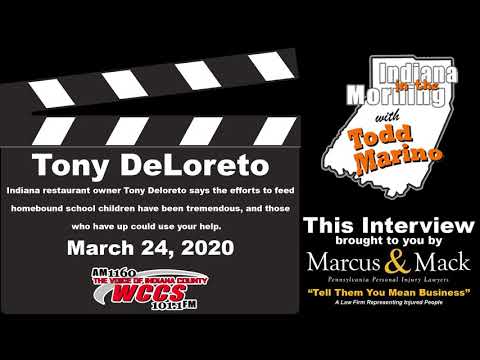 Indiana in the Morning Interview: Tony DeLoreto (3-24-20)