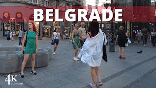 [4K ]  Hot Belgrade 2023 City Center Walking Tour