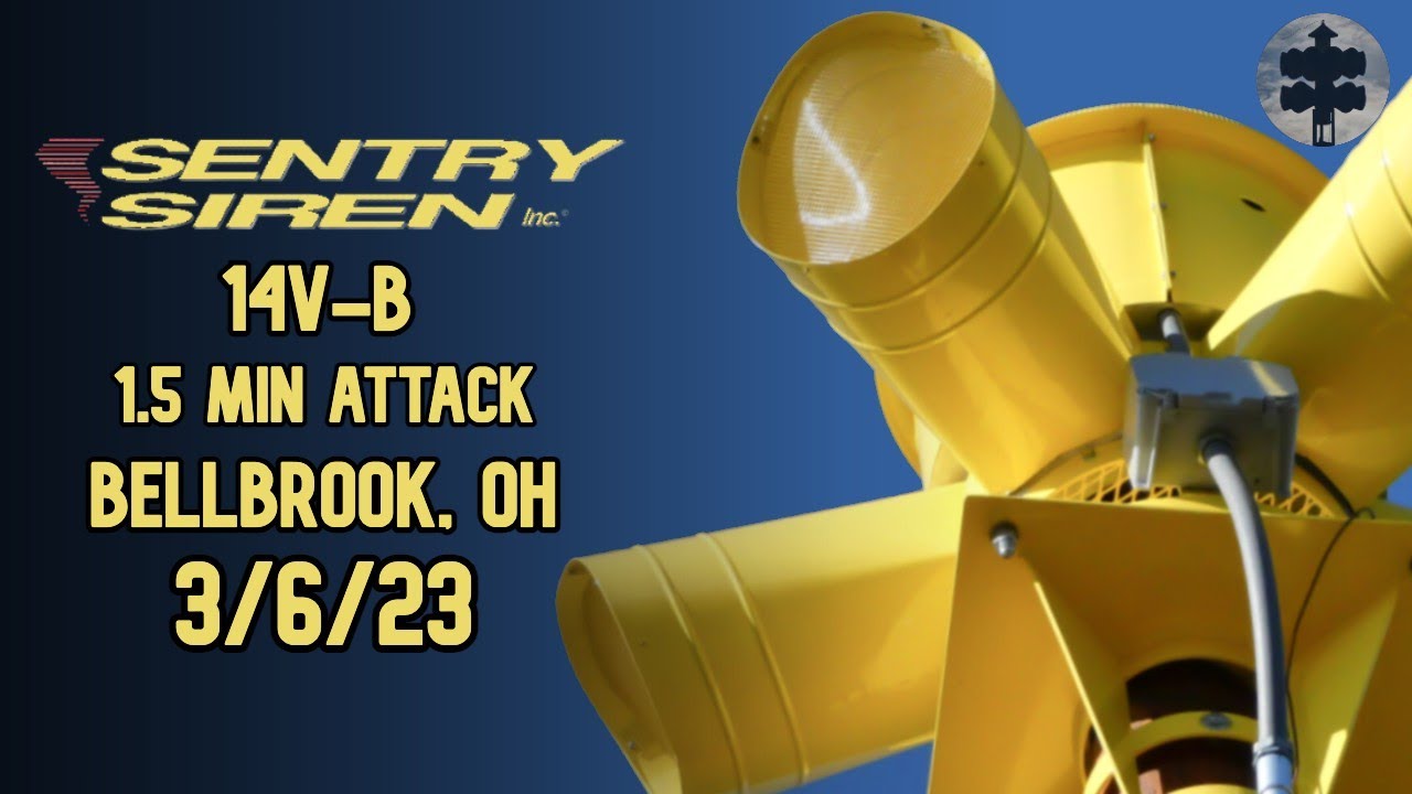 Sentry 14V-B Siren Test | 1.5 Min Attack | Bellbrook, OH