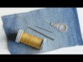 Threading Needle &amp; Sew Up ✂️ Sewing Basics #6
