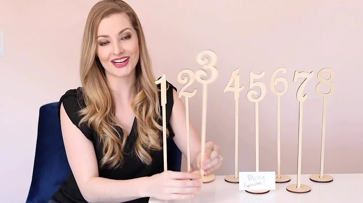 Wedding Table Numbers - Merry Expressions