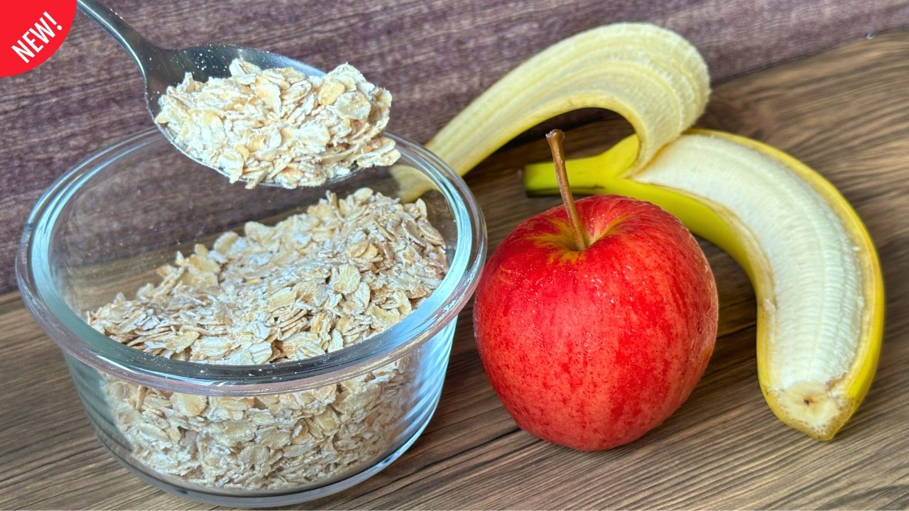Do you have oatmeal and banana? Delicious dessert with ingredient healthy!