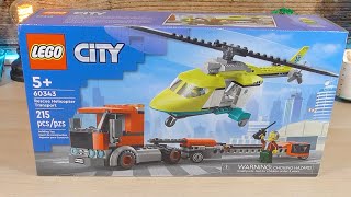 LEGO City Rescue Helicopter Transporter 60343 🎧 Pure Build