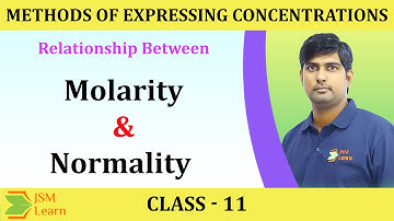 Molarity & Normality Relationship With Problems