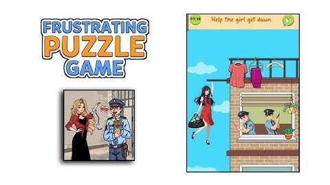 Frustrating Puzzle Game level 7 | help the girl get down Gameplay