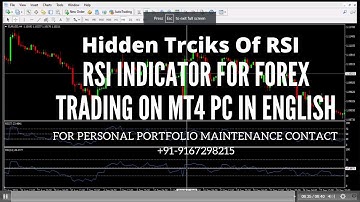 RSI Indicator For Forex Trading On MT4 PC In English