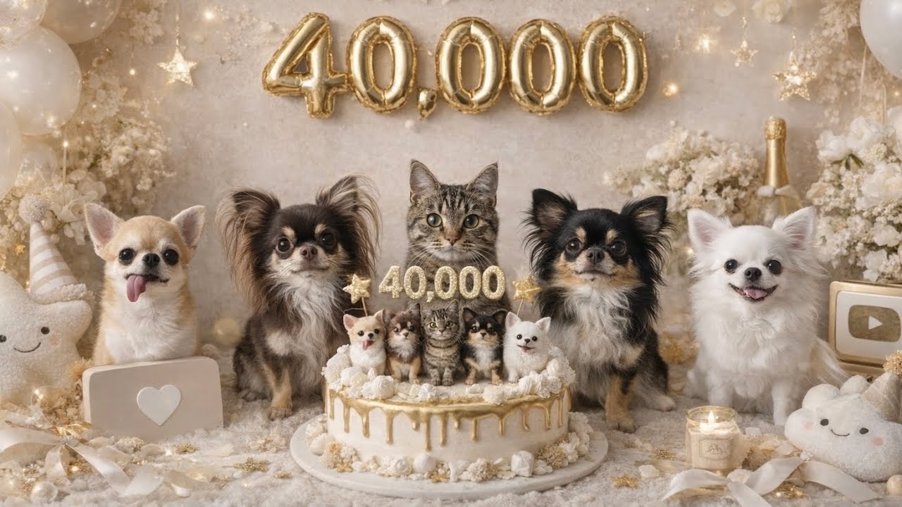 【感謝】チビファミリー40,000人になりました🐾