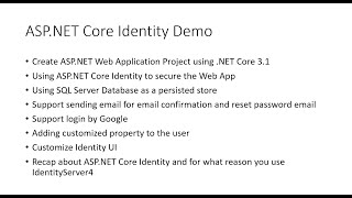 ASP NET Core Identity Demo