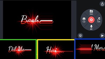 Kinemaster Colourful Text Editing || Kinemaster Text Lyrics Editing 2025