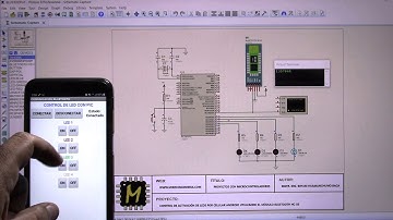 PIC16 Bluetooth HC-05 control de leds por celular Android