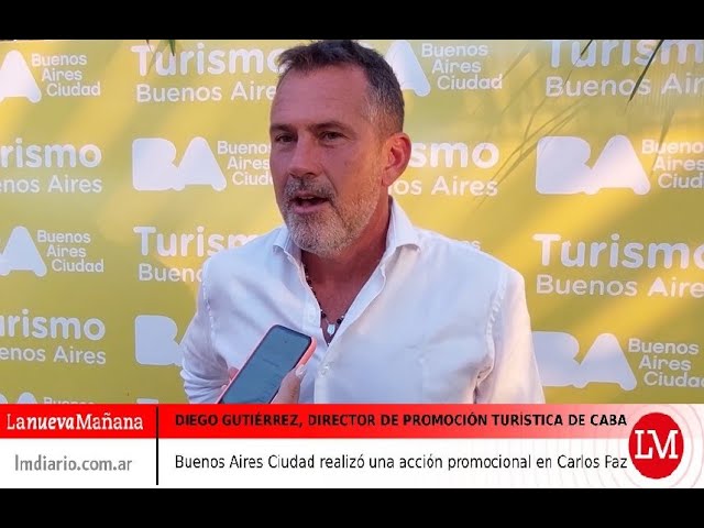 Buenos Aires Ciudad realizó una acción promocional en Carlos Paz Diego Gutiérrez, director general de promoción turística de CABA, presentó los clásicos y los nuevos atractivos del destino con un cóctel en la villa.