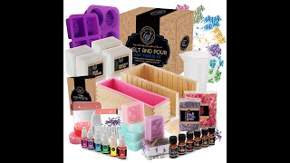 CraftZee Super Deluxe DIY Soap Making Kit for Adults and Kids - Soap Making Supplies with Soap Base.