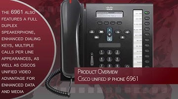 Cisco Unified IP Phone 6961 Product Overview