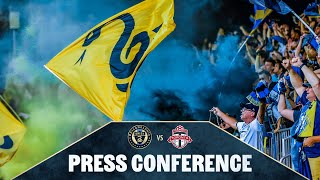 Jim Curtin ahead of Philadelphia Union's contest against Toronto FC