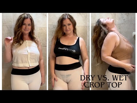 Dry Vs. Wet Try-On Haul | 4 Cute Crop Tops to See Through