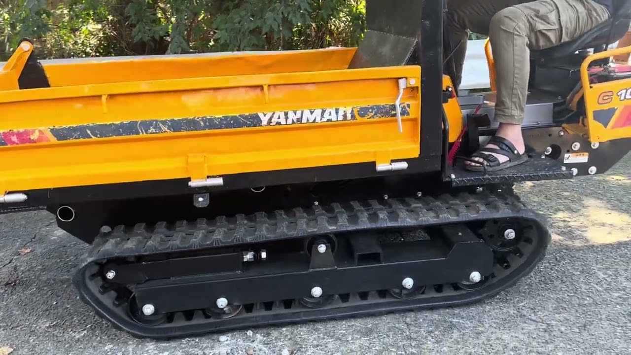 四日市発★ヤンマー 乗用キャリア油圧 ダンプ　C10R 772hr クローラ新品　再塗装　 Yanmar ヤンマー C10R クローラーダンプ 1トンクラス 下取り可能 - YouTube
