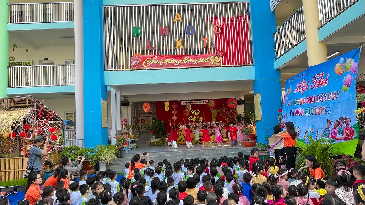 Trường Mầm non Phú Trinh chào mừng hội thi bé với TRÒ CHƠI DÂN GIAN | Chúc Mừng Năm Mới 2026 🎉🧧