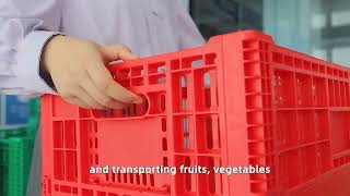 Foldable Plastic Crates for Space-Saving Storage & Transport