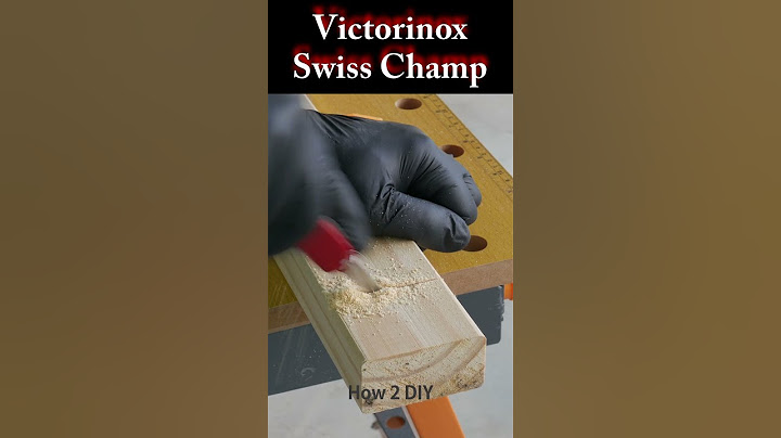Victorinox Swiss Champ Swiss Army Knife wood saw test #victorinox