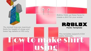 How to make shirt or pants on IbisPaint X (Roblox)