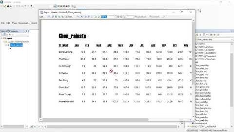 ขั้นตอนการทำ Report ในโปรแกรม ArcMap
