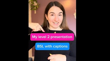 My level 2 BSL exam presentation | BSL with captions