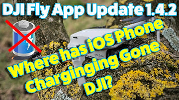 DJI Fly APP Update 1.4.2 Mavic Mini & Mini 2 - No iOS Phone Charging Option