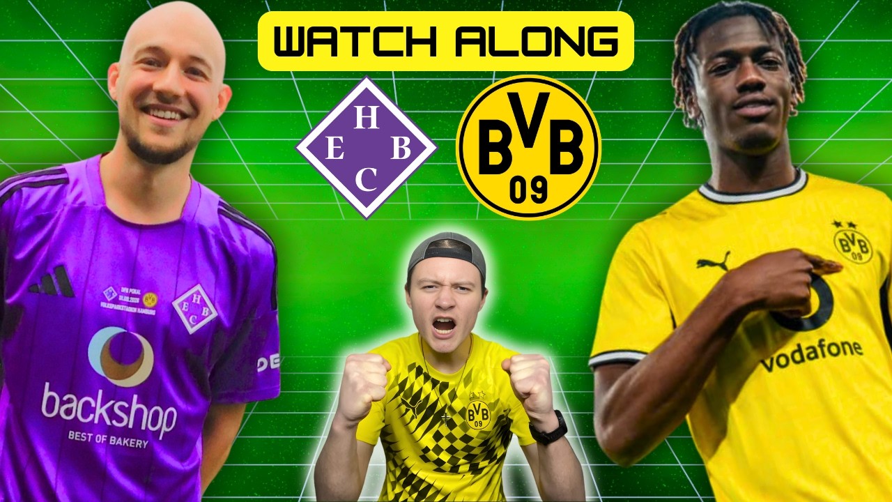 HEBC HAMBURG 0 - 5 DORTMUND | DFB POKAL | Watchalong