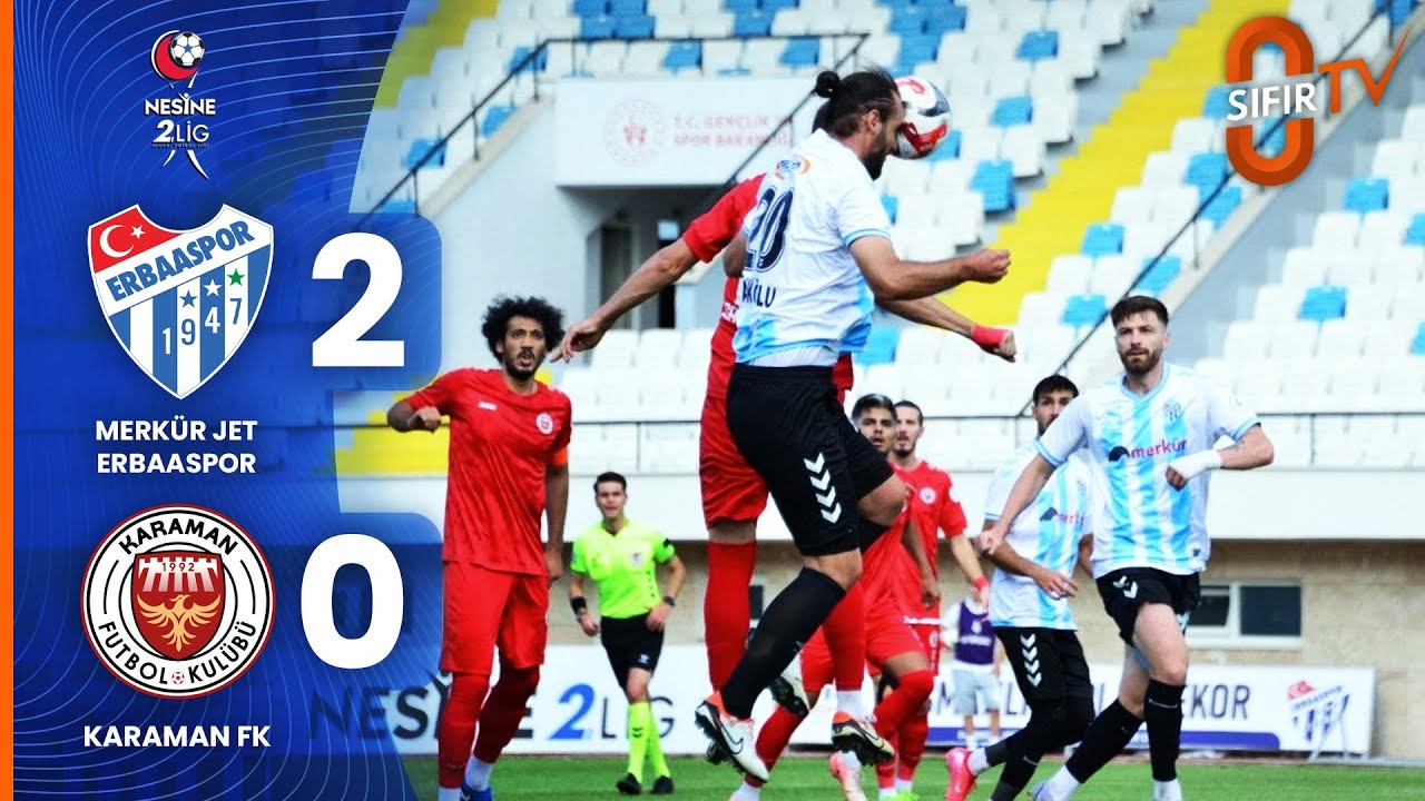 Merkür Jet Erbaaspor 2-0 Karaman Futbol Kulübü | Maç Özeti