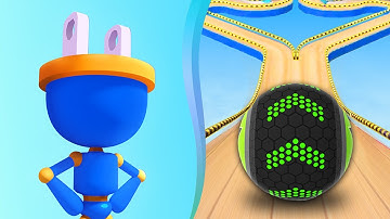 Plug Head Vs Going Balls in All Level iOS,Android Walkthrough Gameplay Top Free Mobile Games UPS9NQ