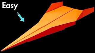 HOW to make a paper airplane that flies far - BEST paper plane jet | Pappersflygplan