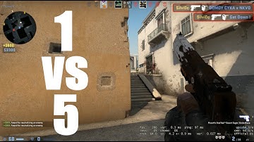 CSGO 1v5 Clutch Global Elite MM