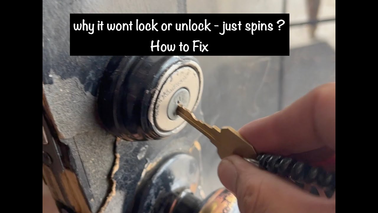 How do you fix a spinning key on a lock?
