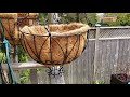 Sharing tips on maintaining moisture in coco fibre lined hanging pots